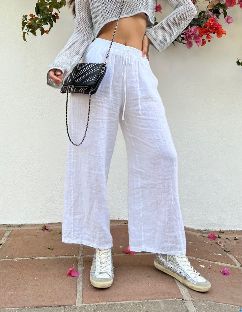 PANTALON LINO BLANCO